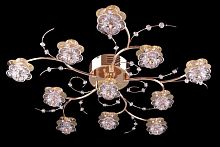 потолочная люстра eurosvet 4836/11 золото/синий+красный+фиолетовый в Нижневартовске