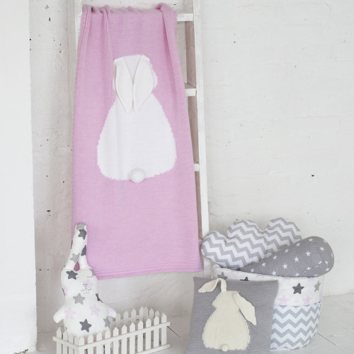 плед зайка 60*120 св.астра+белый в Нижневартовске