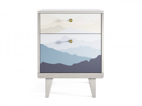 прикроватная тумба thimon белая с синим в Нижневартовске