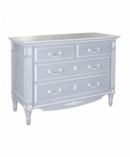 комод на 4 ящика людовик с состариванием белый в Нижневартовске