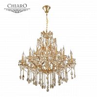 подвесная люстра chiaro одетта 405010316 золото в Нижневартовске