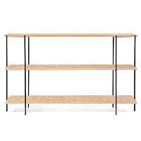 стеллаж florian black светлый дуб в Нижневартовске