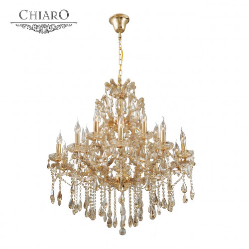 подвесная люстра chiaro одетта 405010316 золото в Нижневартовске
