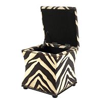 пуф austin от eichholtz чёрно-белый зебра в Нижневартовске