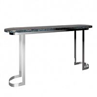 консоль черная с мраморной столешницей хокинс в Нижневартовске