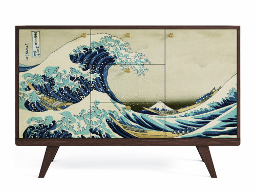 комод thimon темный дуб / принт 029 в Нижневартовске