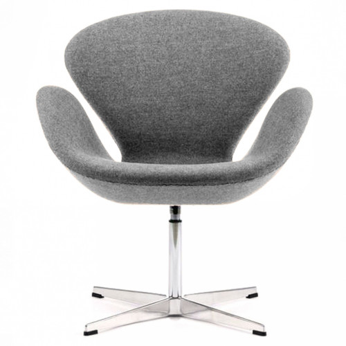 кресло swan шерсть серое в Нижневартовске
