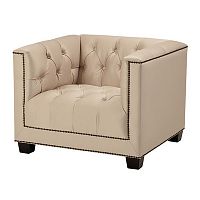 кресло paolo от eichholtz бежевое в Нижневартовске