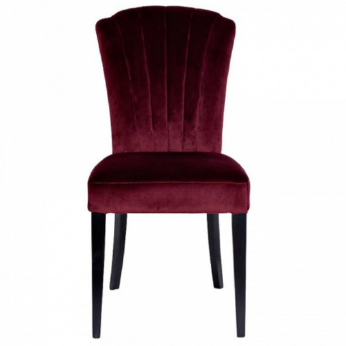стул с волнистой спинкой бордовый в Нижневартовске