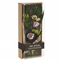 цветочная композиция розы сиреневые 17х41 см в Нижневартовске