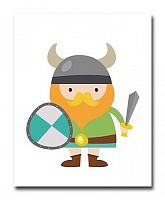 постер викинг мальчик щит и меч а4 в Нижневартовске