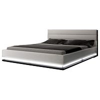 кровать двуспальная 160х200 светло-серая brooklyn в Нижневартовске