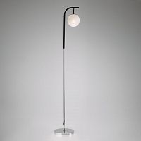 торшер eurosvet globe 01038/1 хром/черный в Нижневартовске