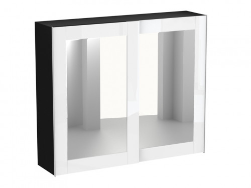 шкаф kristal черно-белый в Нижневартовске