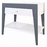 прикроватная тумба still светло-серая с белым ящиком 34,5х50 в Нижневартовске