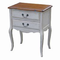 прикроватная тумба mobilier de maison белая, коричневая в Нижневартовске