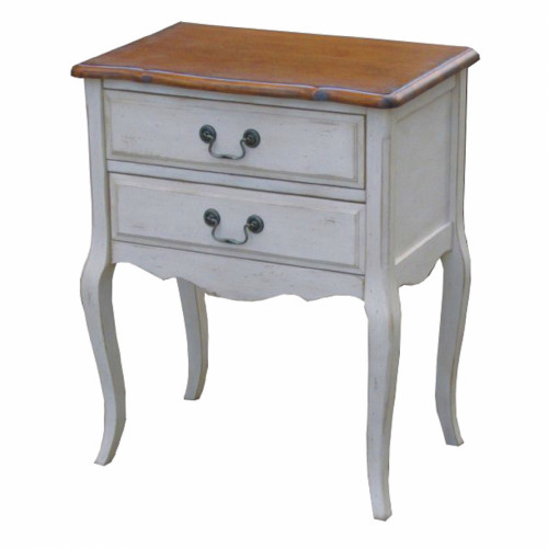 прикроватная тумба mobilier de maison белая, коричневая в Нижневартовске