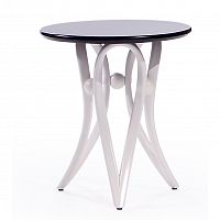 подставка под цветы apriori v каркас: берёза/белый глянец, столешница: стекло тонированное в Нижневартовске