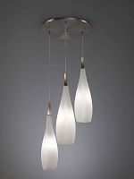 люстра дизайнерская instil белая, хром опал в Нижневартовске