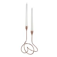 подсвечник медный металлический на 2 свечи loop, 28 см в Нижневартовске