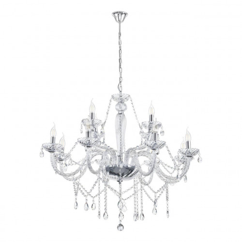 подвесная люстра eglo basilano 1 39102 хром в Нижневартовске