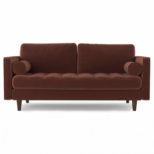 диван scott трехместный прямой коричневый в Нижневартовске