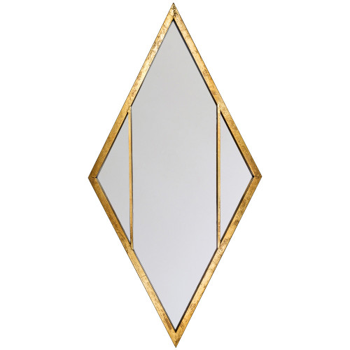 зеркало-ромб в золотой раме санторини в Нижневартовске