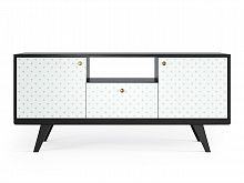 тумба под тв thimon черный дуб с белым принтом в Нижневартовске