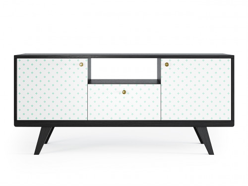 тумба под тв thimon черный дуб с белым принтом в Нижневартовске