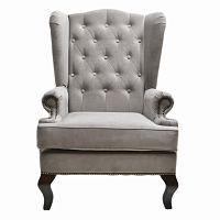 каминное кресло с ушами темно-серое в Нижневартовске