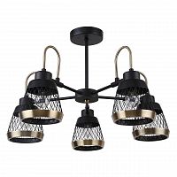 потолочная люстра f-promo entresol 2346-5p черная в Нижневартовске