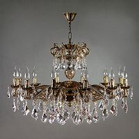 подвесная люстра ambiente leon 2128/12 pb new leaf бронза в Нижневартовске