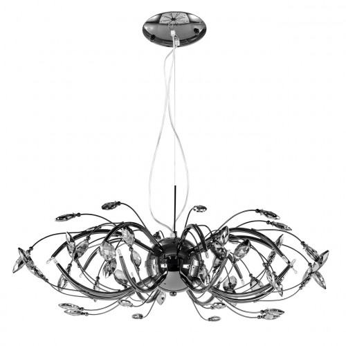 люстра дизайнерская swallowed хром белая в Нижневартовске