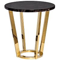 стол журнальный dark emperador d55х57,2 см коричневый, золотой в Нижневартовске