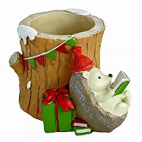 цветочный горшок ёжик на отдыхе в Нижневартовске