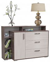 комод с дверкой и тремя ящиками 4-4423, цвет бодега тёмный/бодега светлый в Нижневартовске