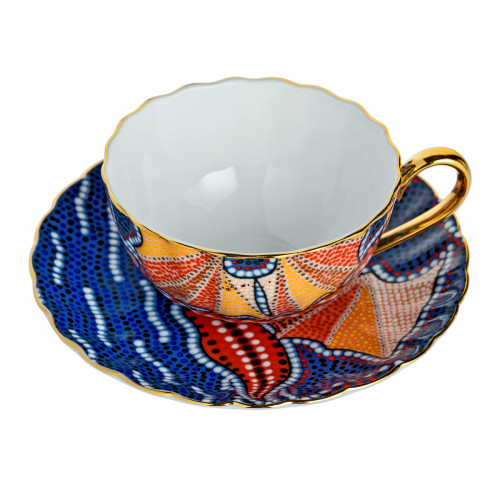 чайная пара мозаика фиолетовая в Нижневартовске