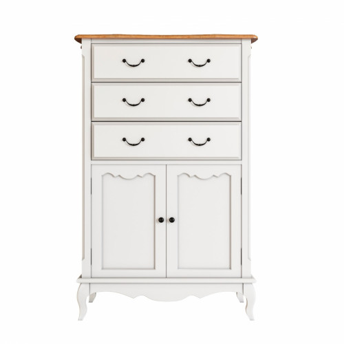 комод leontina три ящика две дверки бежевый в Нижневартовске