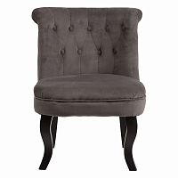 кресло dawson велюр темно-серое в Нижневартовске