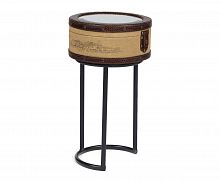 придиванный круглый столик с зеркалом molto bene medio зеркальный,бежевый, коричневый в Нижневартовске