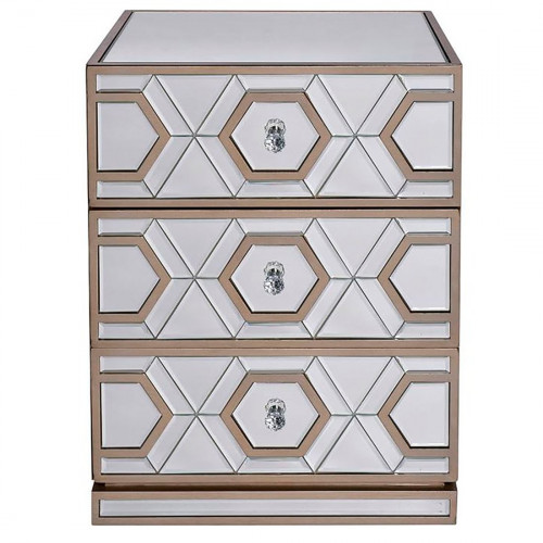 тумба зеркальная 3 ящика 46*42*66см в Нижневартовске