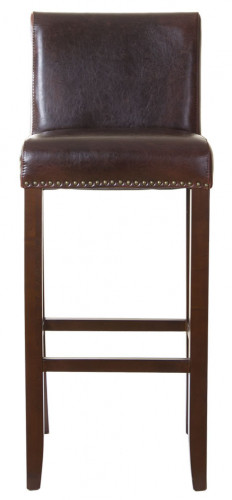 стул барный barry кожаный коричневый в Нижневартовске