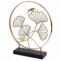 декор листья с 2 золотыми птичками в Нижневартовске