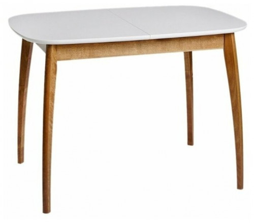 стол обеденный прямоугольный раздвижной из массива дерева "спайдер мини" (70 х 105/137,5 см), айс, экомебель в Нижневартовске