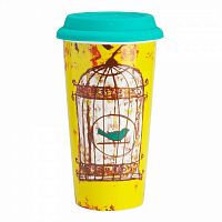 термостакан с силиконовой крышкой bird in cage в Нижневартовске