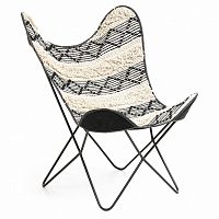 кресло flynn черно-белое от la forma (ex julia grup) в Нижневартовске