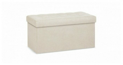 пуф банкетка дели большой, складной с ящиком для хранения, светло-бежевый, delicatex в Нижневартовске