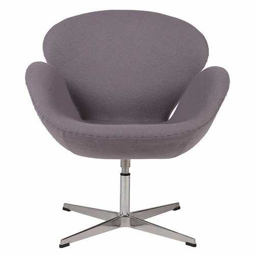 кресло swan chair серое в Нижневартовске