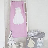 плед зайка 60*90 св.астра+белый в Нижневартовске