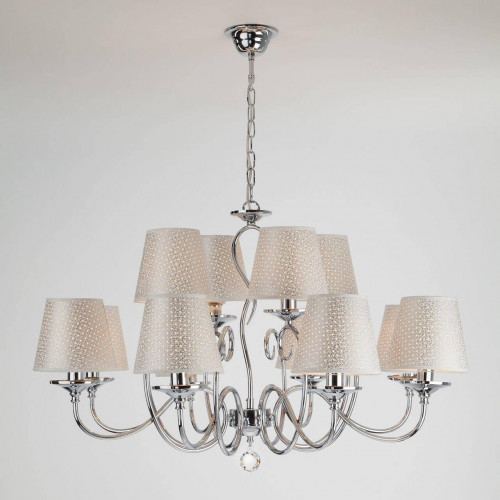 подвесная люстра eurosvet fresa 70068/12 хром в Нижневартовске